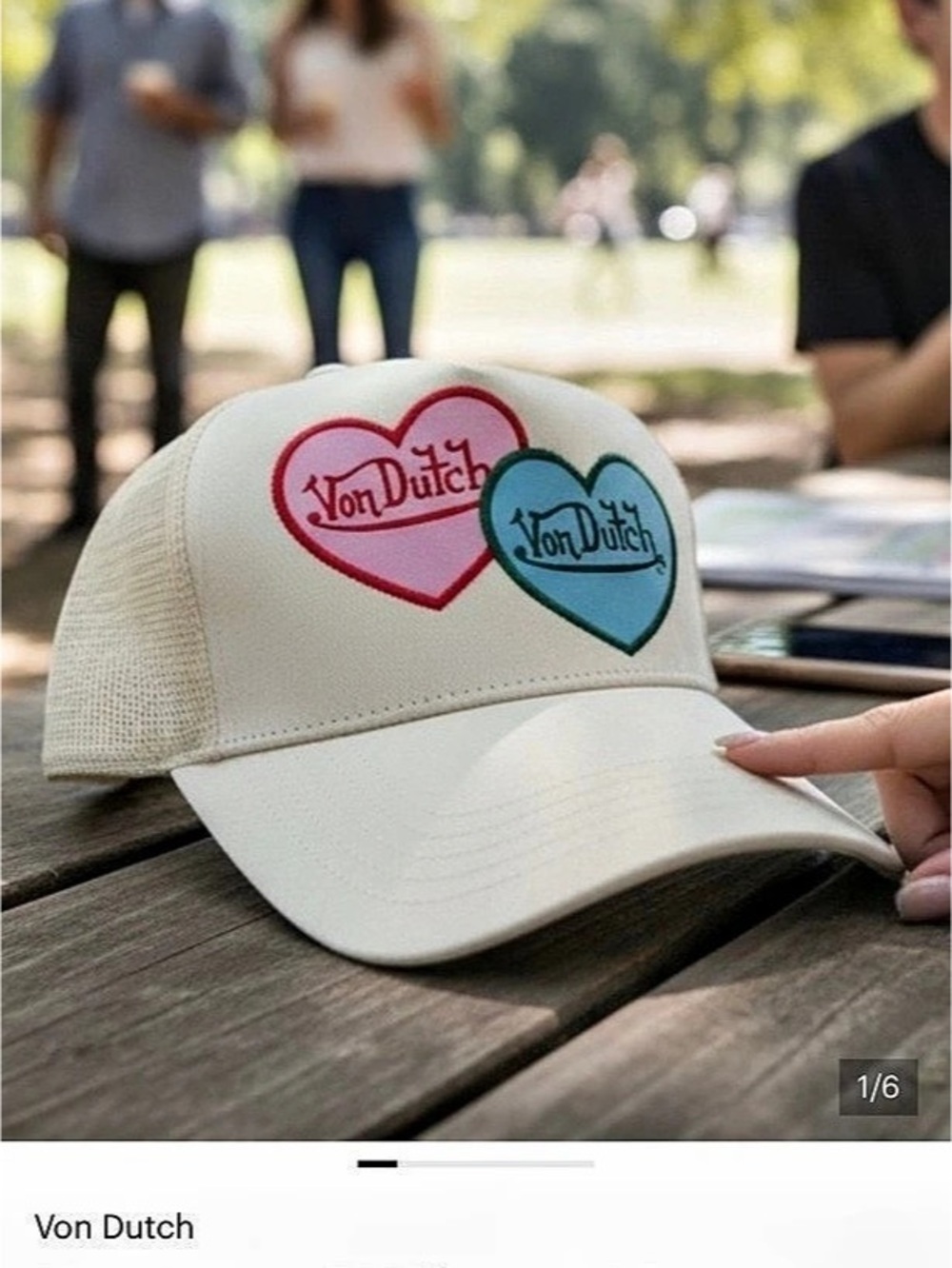 Von Dutch x Vintage Havana Trucker Hat Cream & Pink